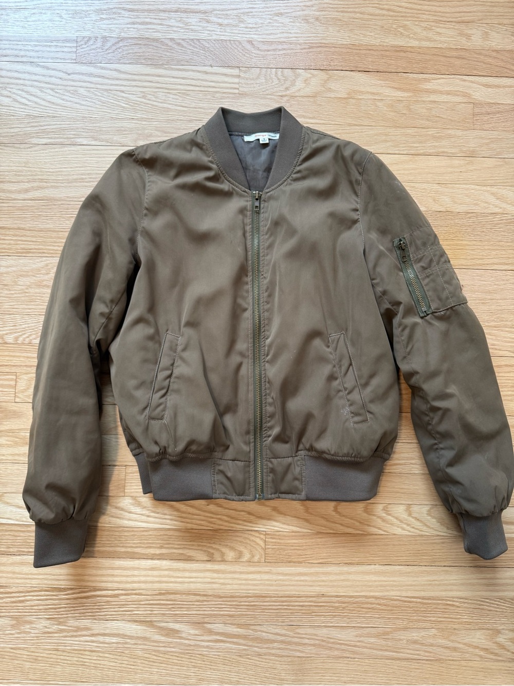 Bomber Jacket in Olive Green - Men's Casual Coat